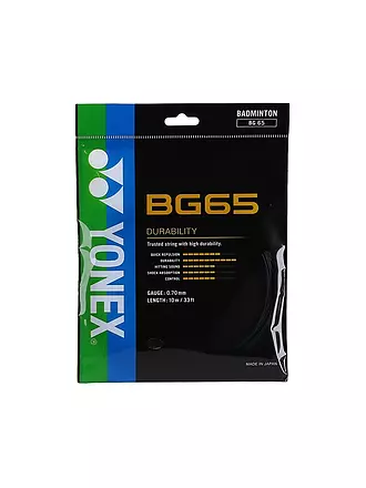 YONEX | Cordaje de bádminton BG65 Set - Cordaje sintético Ámbar |